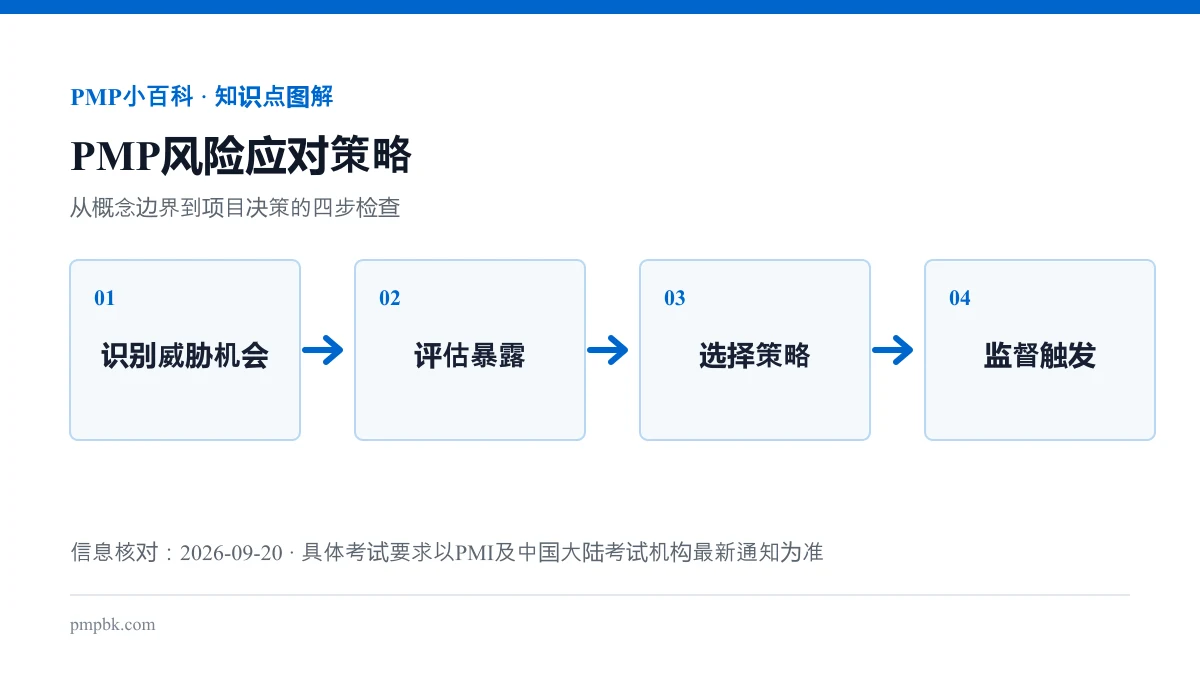 PMP风险应对策略流程图